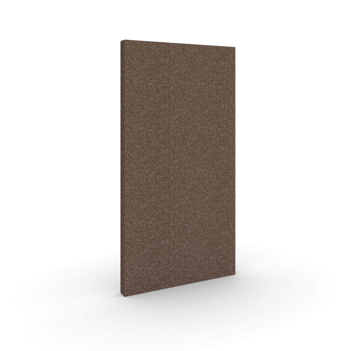 Basic wall sound absorber in brown acoustic wool felt textile. Size 58cmx116cm. Akustikkplater og lyddemping vegg