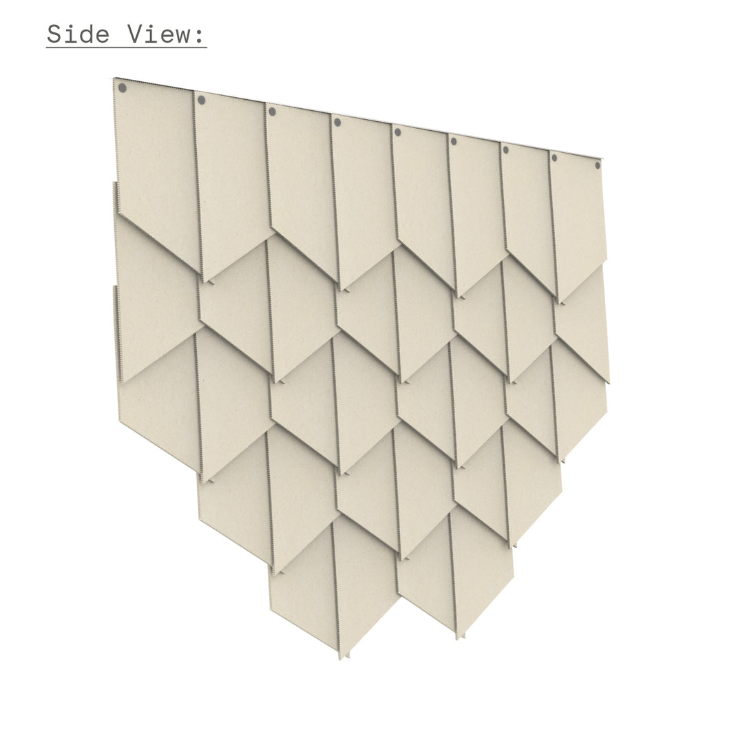 Felt Tile Slanted - Sound absorbing panels – Rom & Tonik