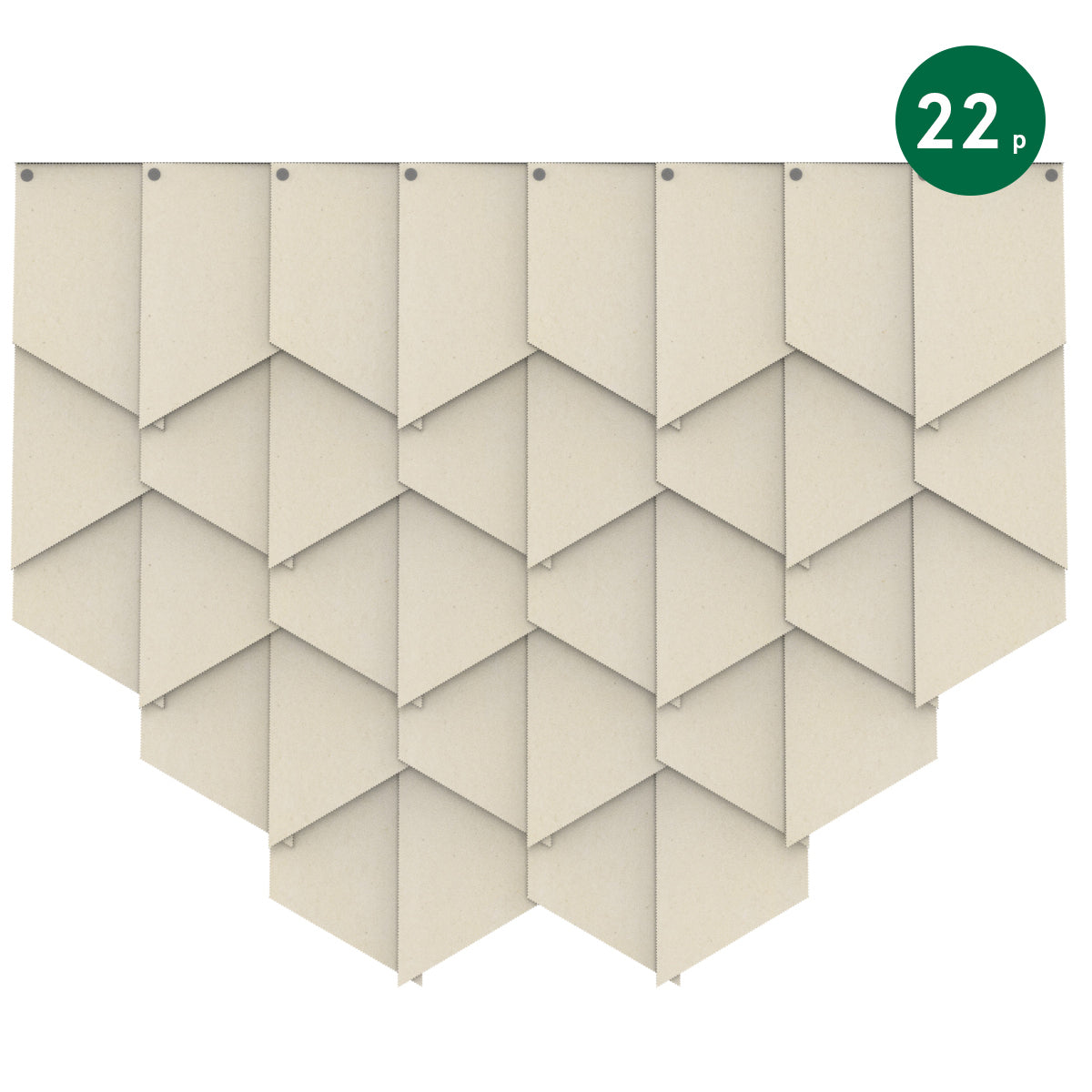 Felt Tile Slanted 8-34