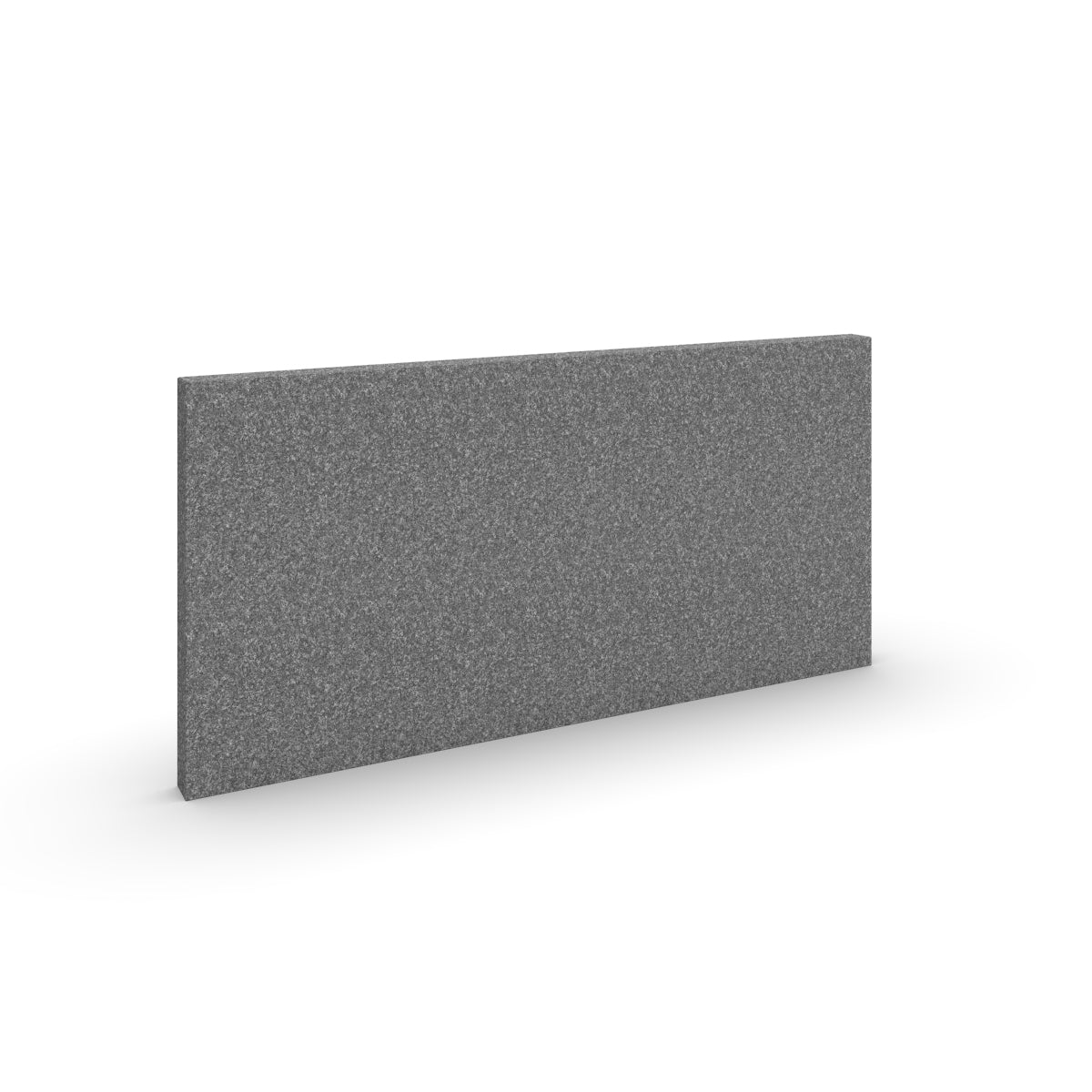 Basic wall sound absorber in dark grey acoustic wool felt. Size 58cmx116cm. Akustikkplater og lyddemping vegg