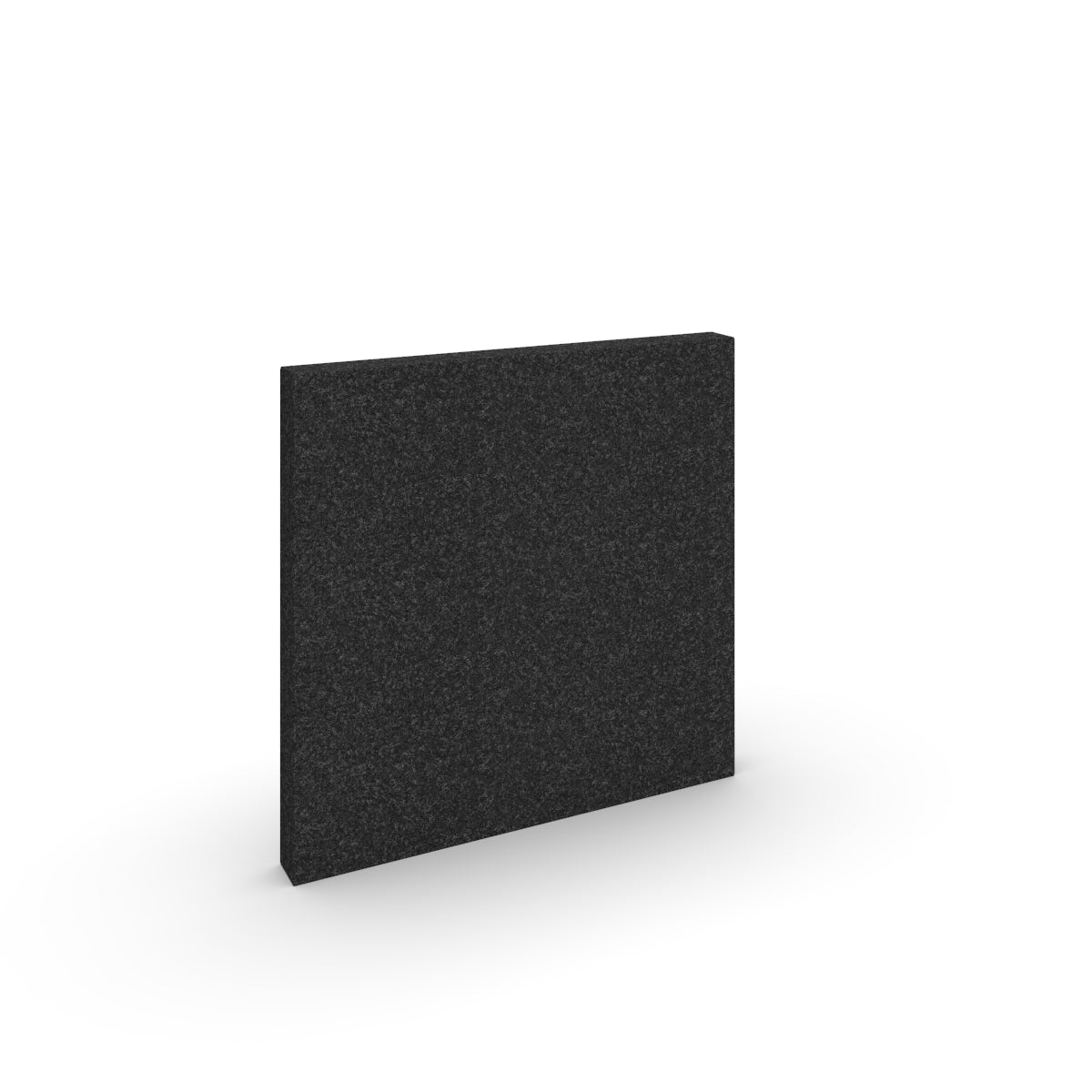 Square Basic wall sound absorber in black melange acoustic wool felt. Akustikkplater og lyddemping vegg