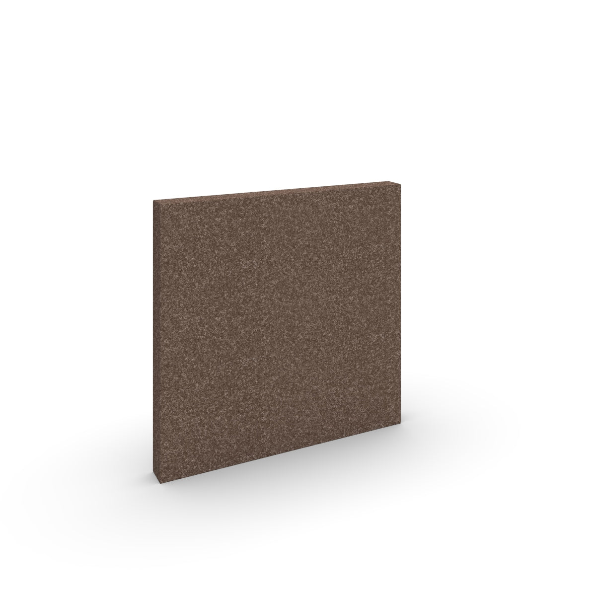 Square basic wall sound absorber in brown acoustic wool felt. Akustikkplater og lyddemping vegg