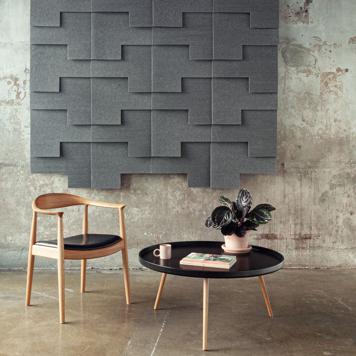 Sustainable designer sound absorbers by Rom & Tonik for modern interiors. lyddempende plater og akustikk demping   