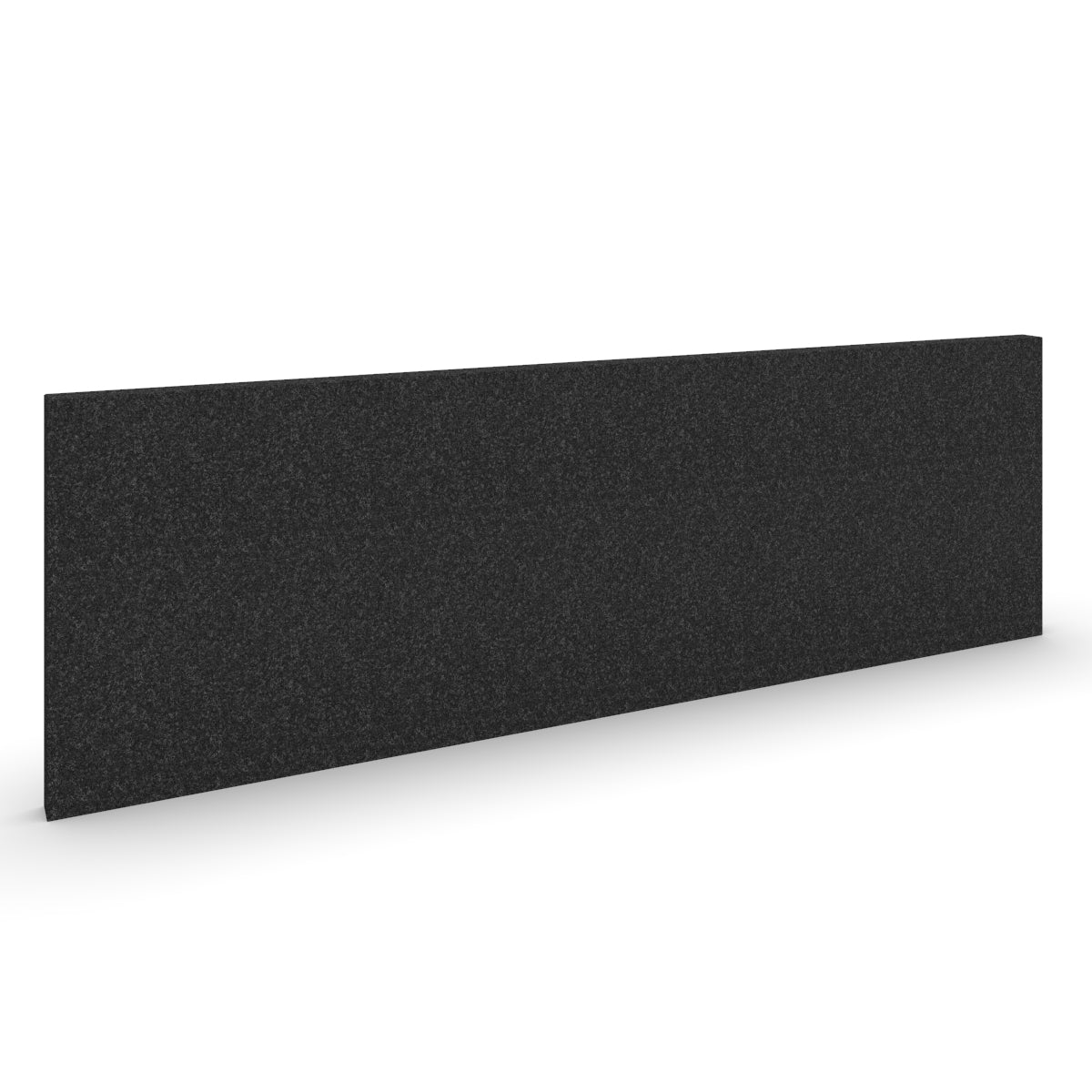 Basic wall sound absorber in black melange acoustic wool felt. Akustikkplater og lyddemping vegg